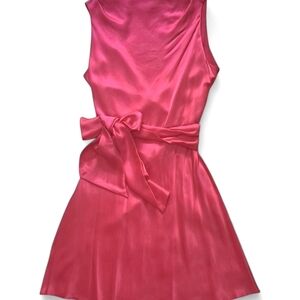 Amanda Uprichard NWT Rosemary Silk Mini Dress- Begonia Large